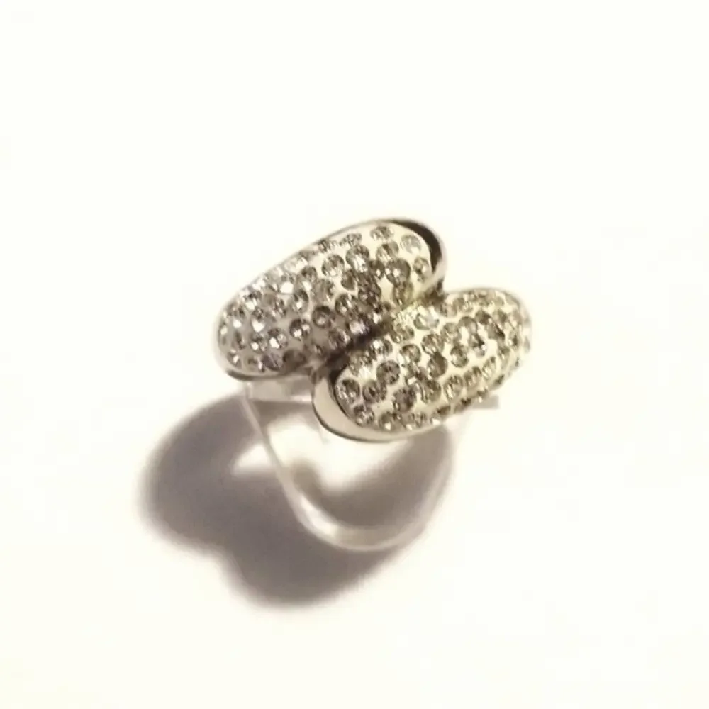 New stainless steel‎ cz women ring size 8